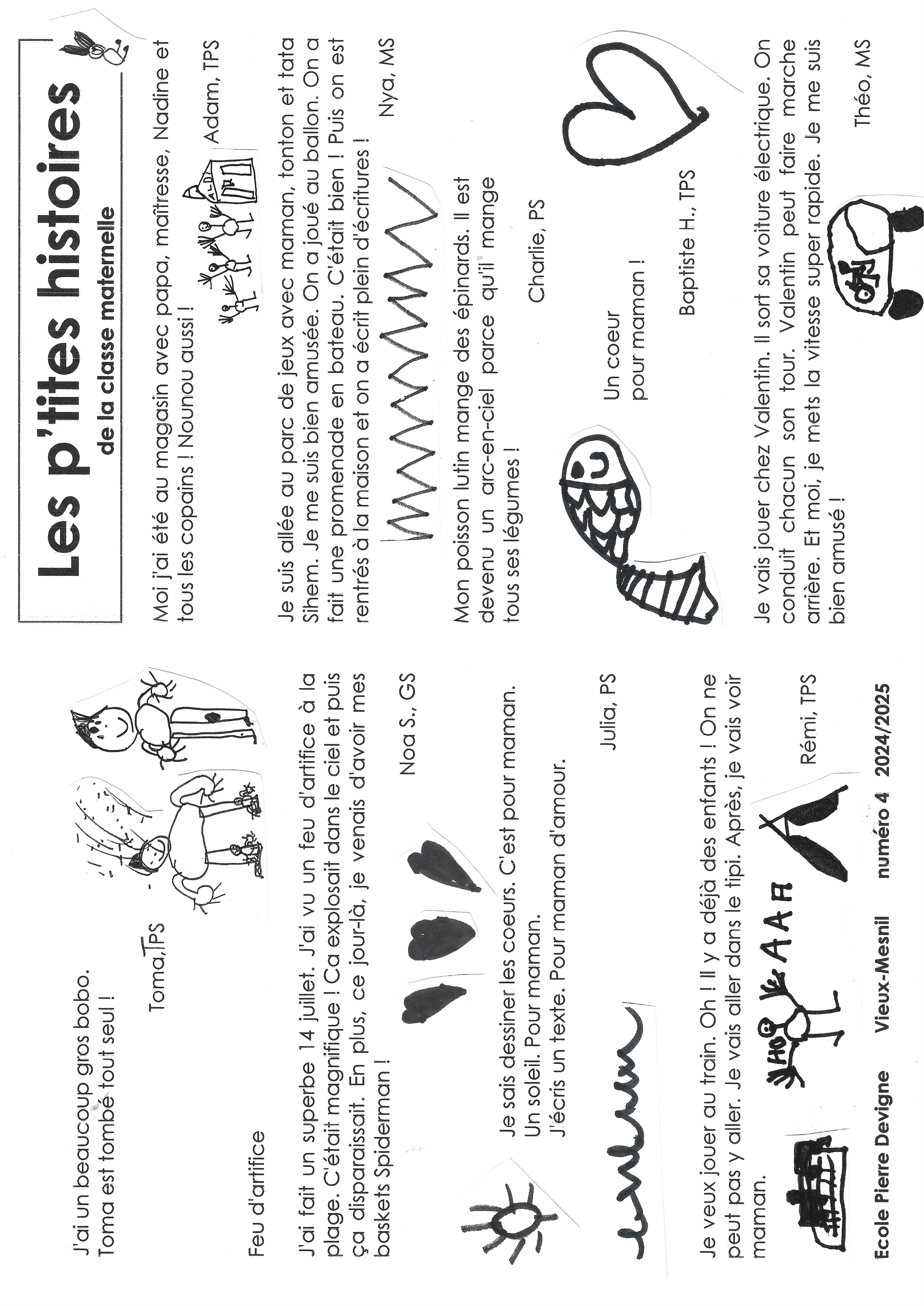 Textes libres maternelle Helene Lonza